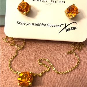 Park Lane Fireside necklace and earring set